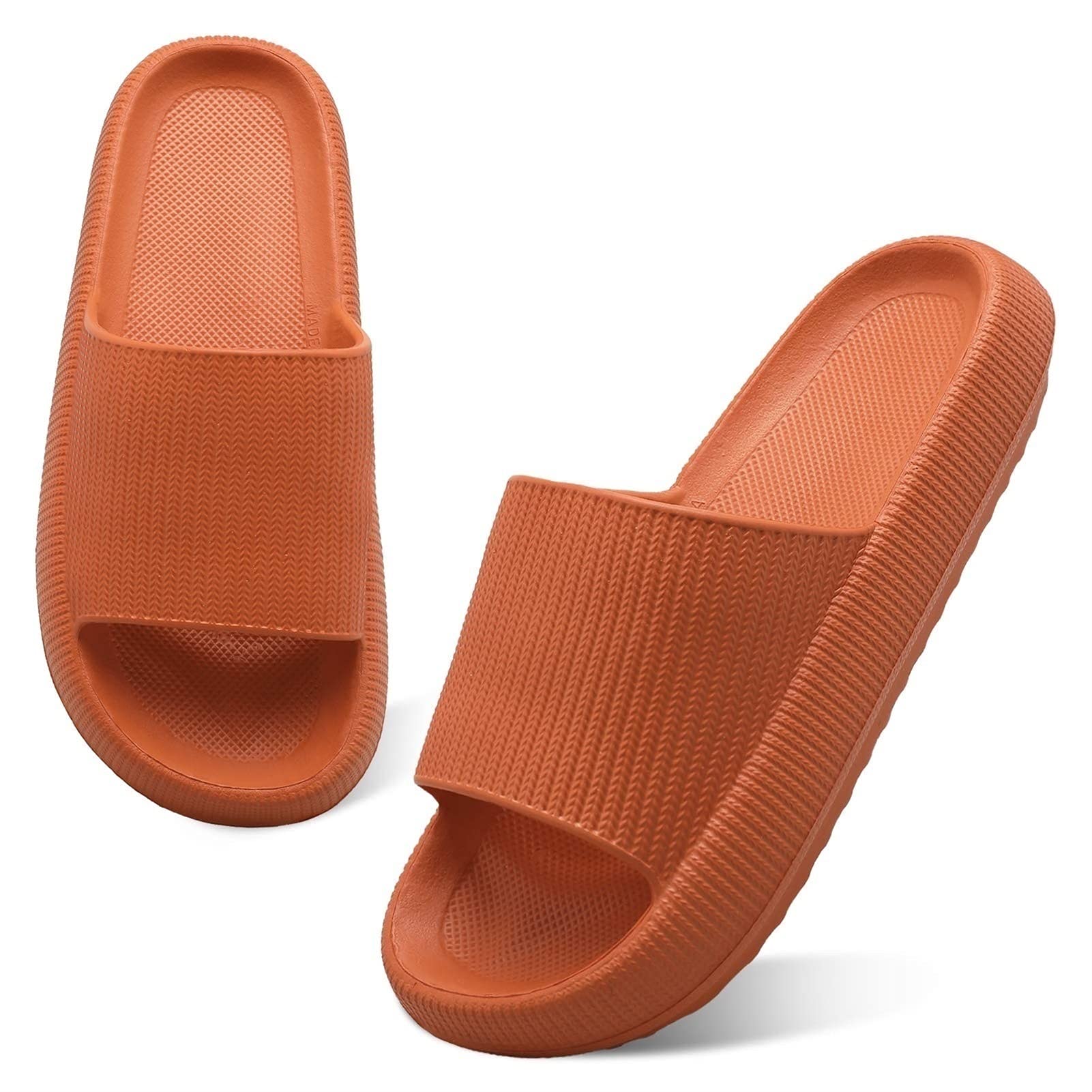 Pantofole in plastica per la casa super morbide alla moda Pantofole da doccia ad asciugatura rapida con fondo spesso in tinta unita unisex Pantofole antiscivolo in un unico pezzo EVA – acquista