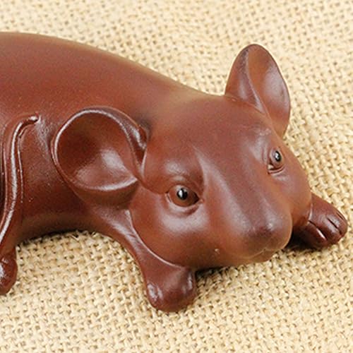 Miniatura 4 de CHUNCIN - Figura coleccionable de animales del zodiaco chino 2021, decoración de estatua, bandeja de té, accesorios para mascotas, adornos de buena