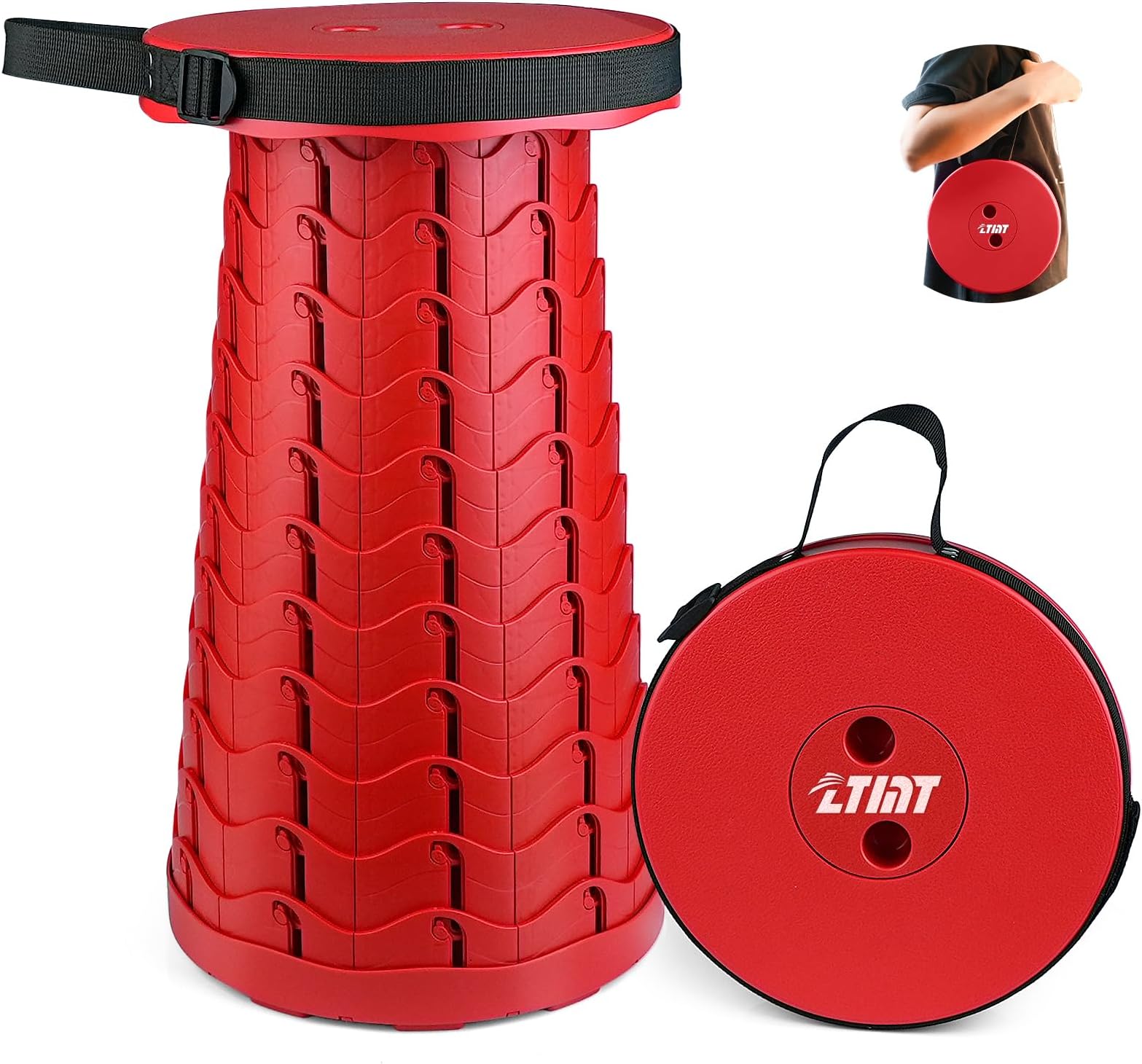 ZTMT Folding Stool Colourful Stool Body, Portable Collapsible Stools Seat, Max Load