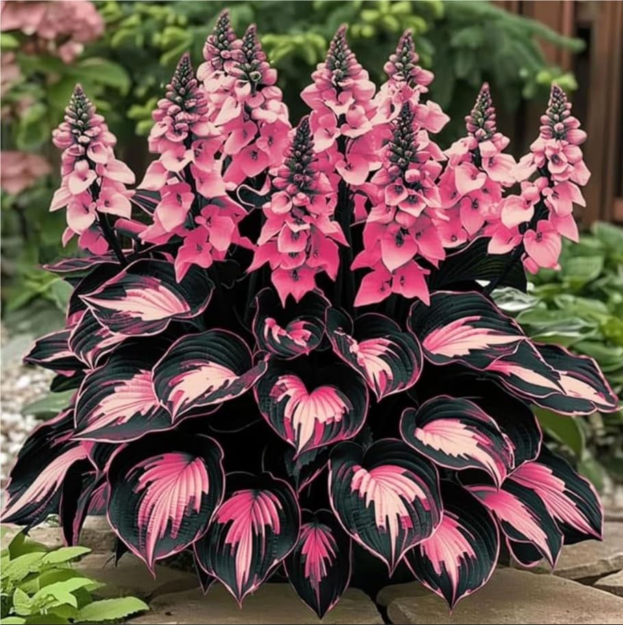Hosta Bulbs in Bulk: Hardy Perennial Splendor for Breathtaking Garden Displays, Potted Plants-15 Bulbs-J