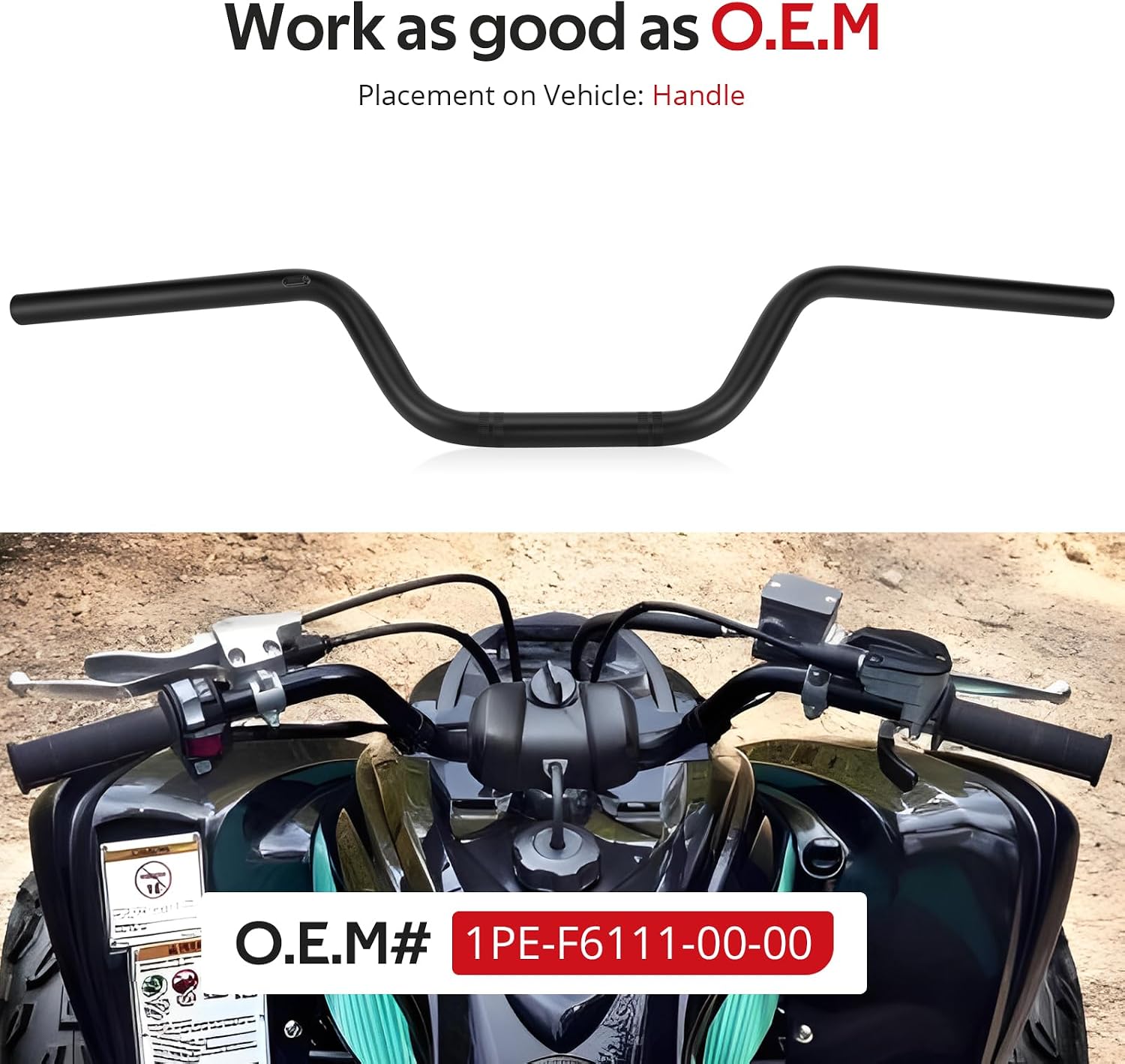 JAVIK Heavy Duty HandleBar For Yamaha Raptor 700R YFM700R Raptor 700 YFM700 Raptor 700R SE YFM700R 2013-2024 O.E.M# 1PE-F6111-00-00