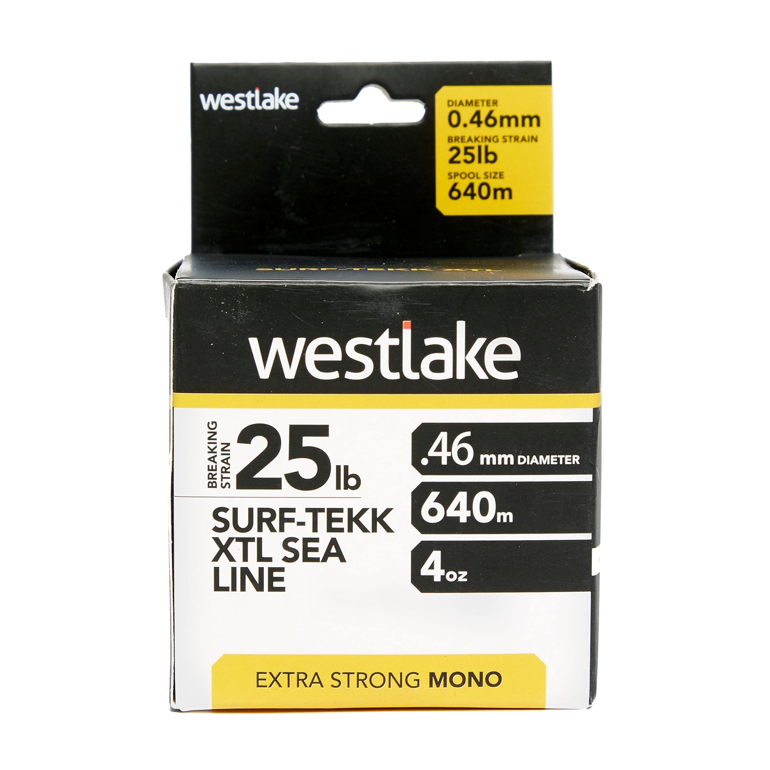 WESTLAKE 25Lb 45mm Yellow Mono 4Oz, Black, One Size