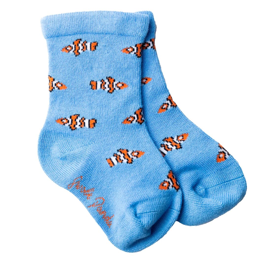 Swole Panda Children's Unisex Clown Fish Nemo Blue Bamboo Socks (Clown fish, UK, Age, 2 Years, 3 Years, Regular)