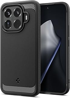 Spigen 【創業18年の技術力】Xiaomi 15T Pro ケース 耐衝撃 米軍MIL規格 TPU ソフト マット仕上げ ストラップホール 指紋防止 ラギッド・アーマー・マグフィット ACS11152 (マット・ブラック)