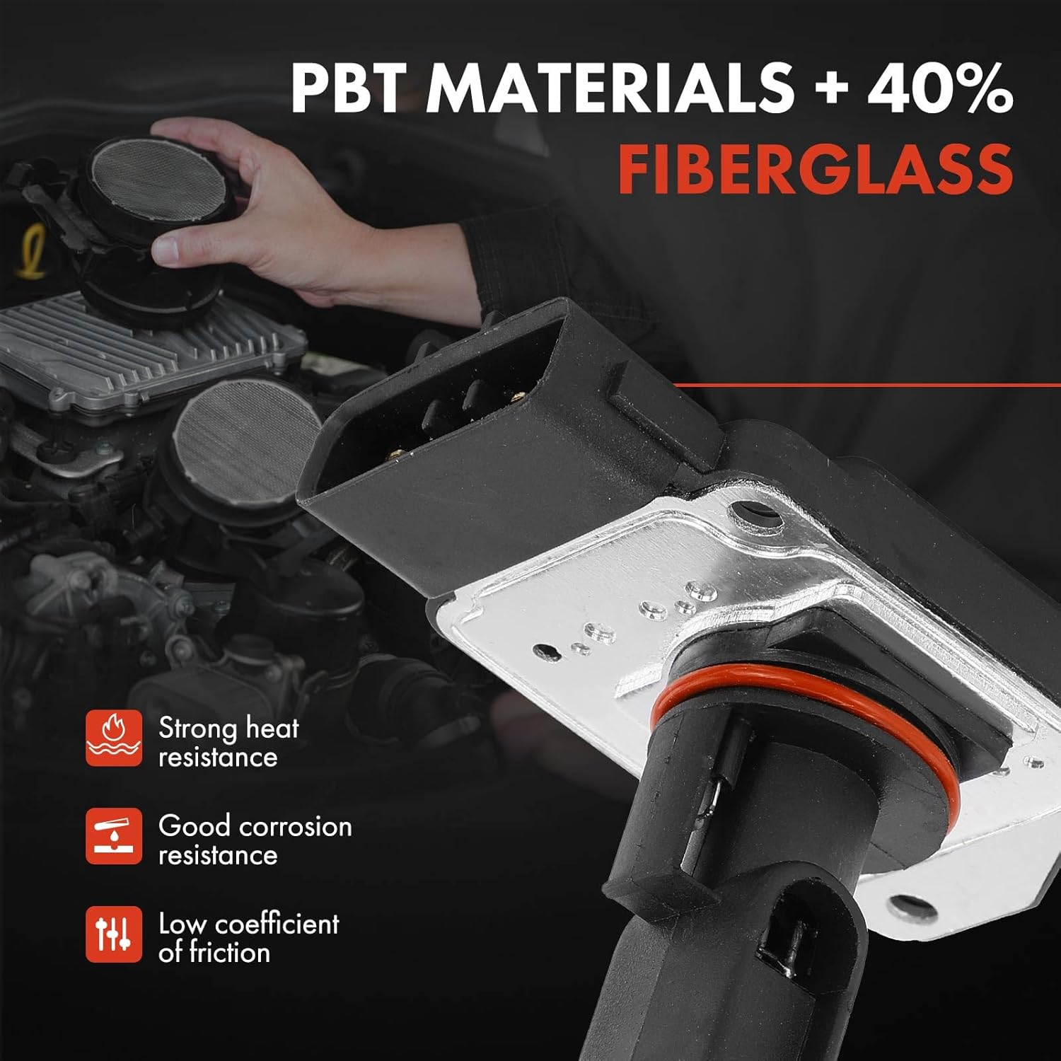 A-Premium Mass Air Flow Sensor Meter Compatible with Toyota Tundra 2000-2004, 4runner 2003-2004, Sequoia 2001-2004, Land Cruiser 1998-2005 & Lexus GX470 2003-2005, LX470 1998-2005, 4.7L