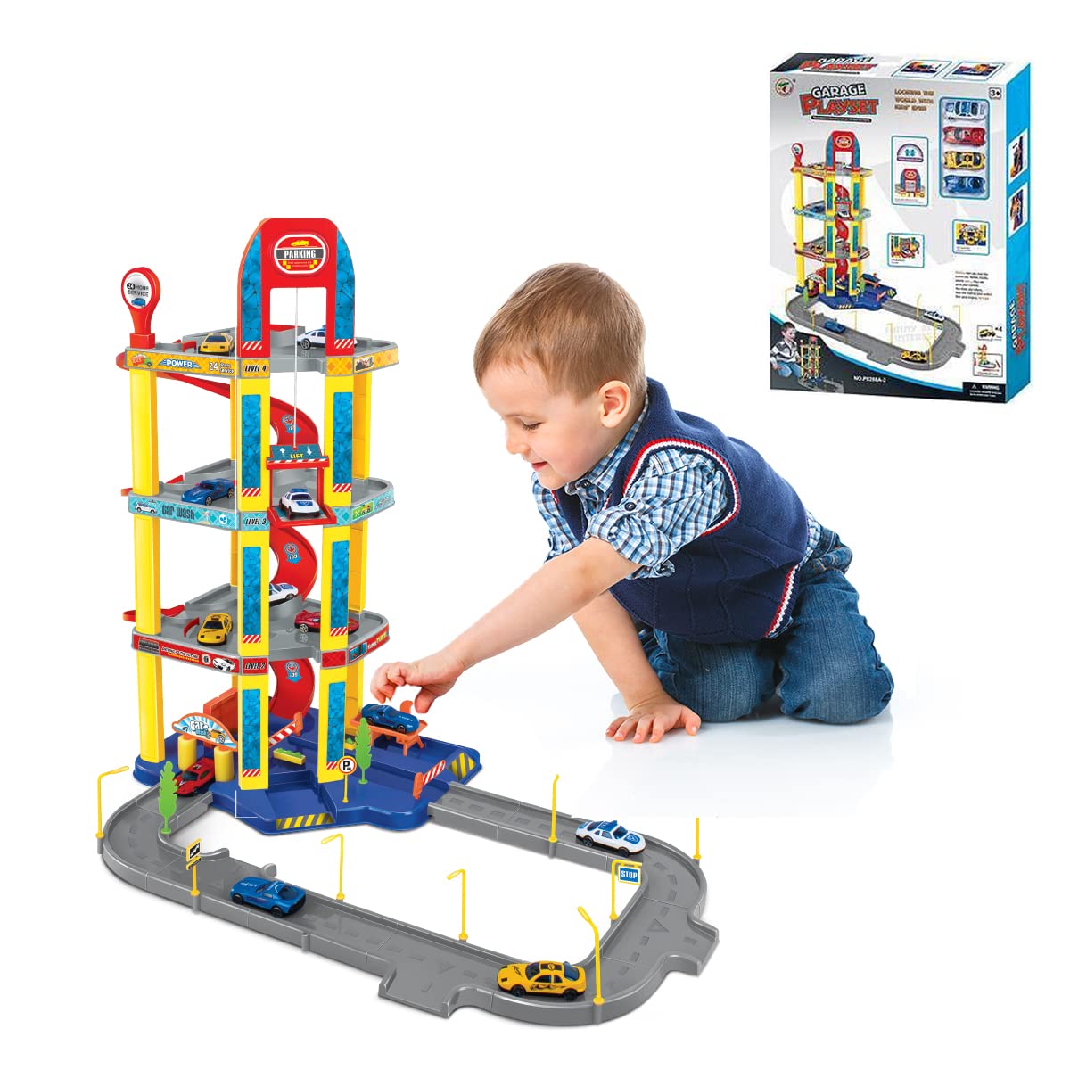 Buy xwin sportseries Kids Large 4Storey Car Parking Lot and Garage