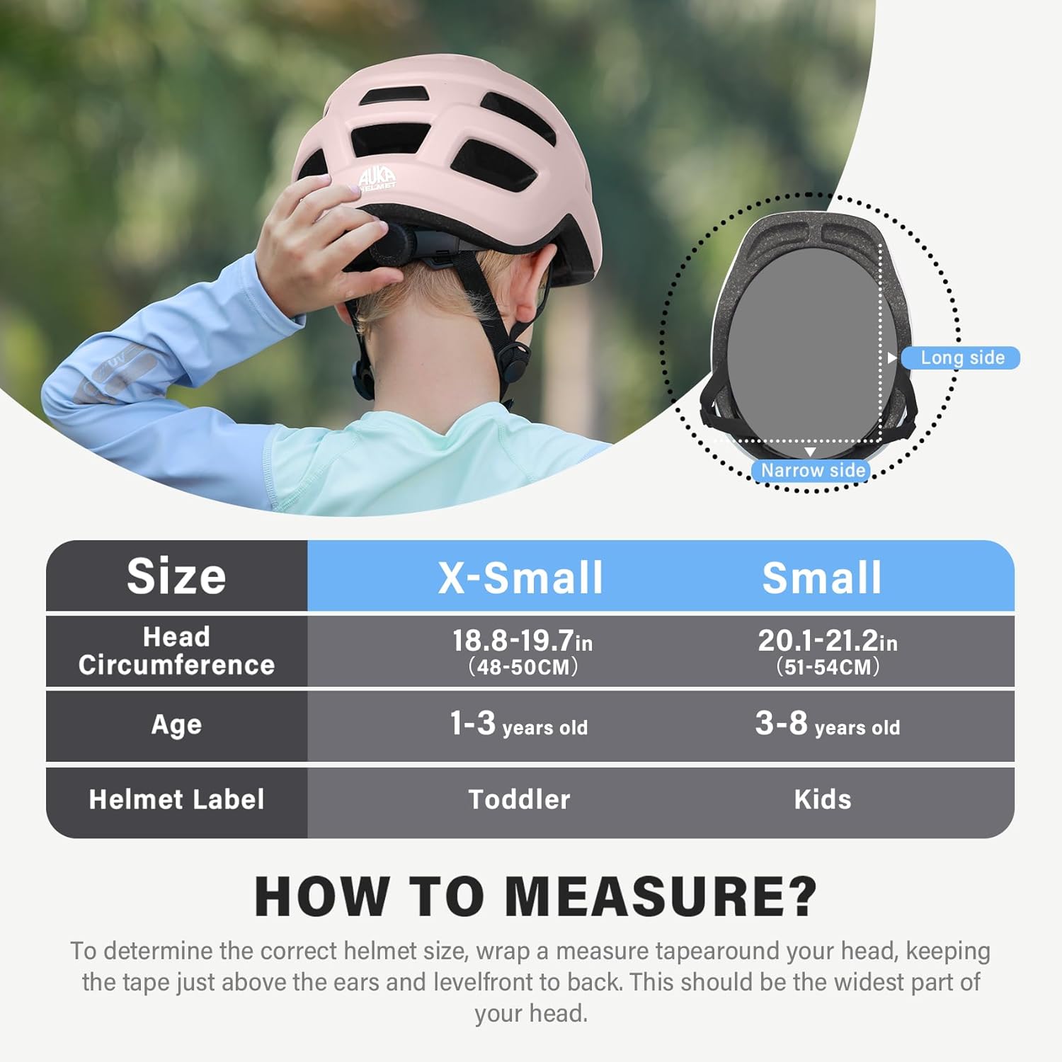 Toddler Kids Bike Helmet, Adjustable Infant Baby Bicycle Helmet for Age 1-3-5-8 Years Child Boys Girls, Multi-Sport Scooter Skateboard, 2 Sizes - Image 6