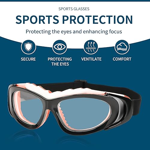 Miniatura 3 de Anteojos deportivos para hombres y mujeres, para baloncesto, fútbol, deportes, antiniebla, choque, colisión, gafas de uso