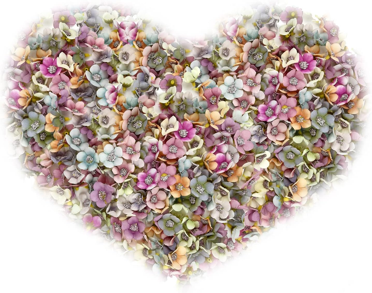 200 Pieces Mini Fake Flower Heads Small Artificial