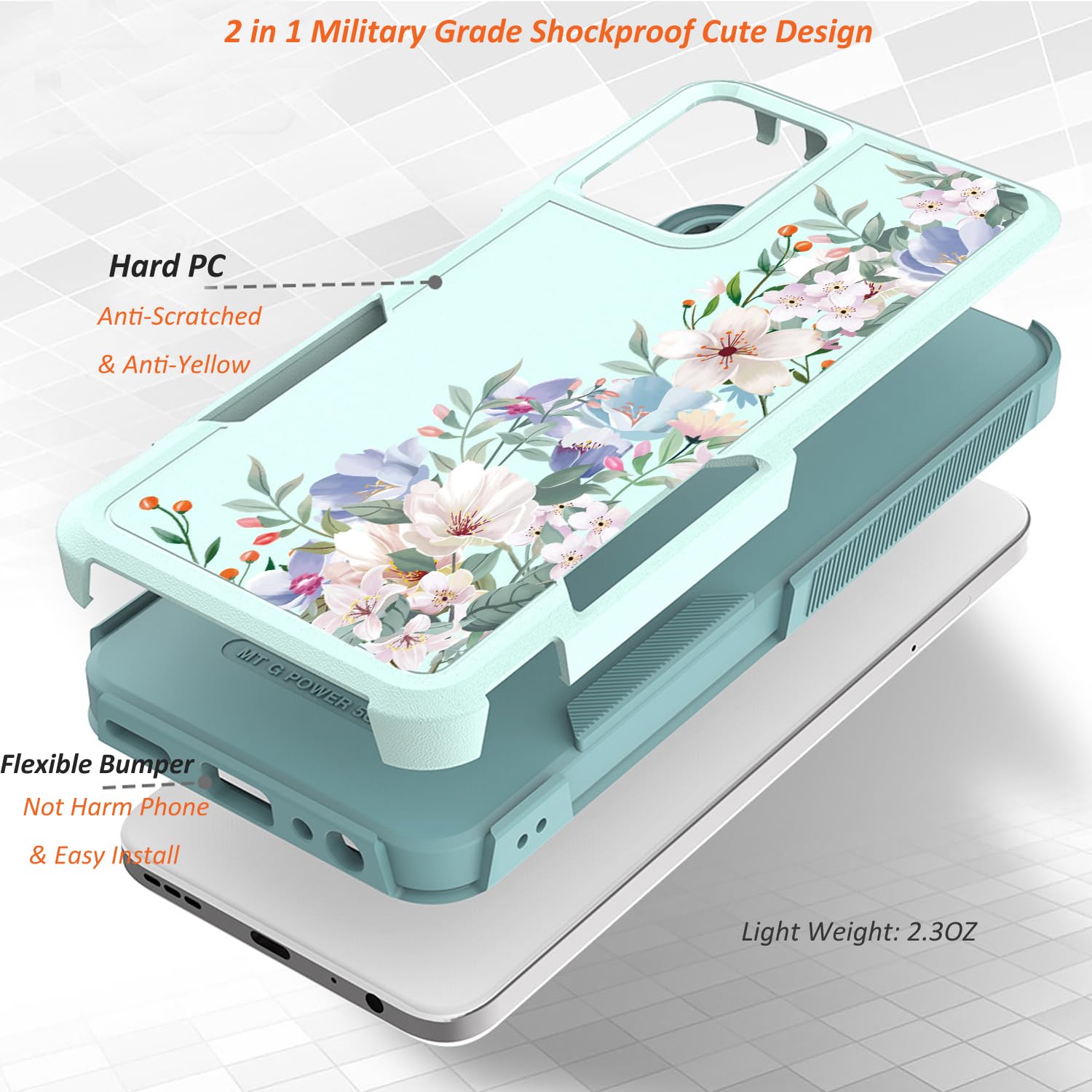 Funda COOL Silicona Para Motorola Moto G04 / G24 (Transparente) - Cool Accesorios