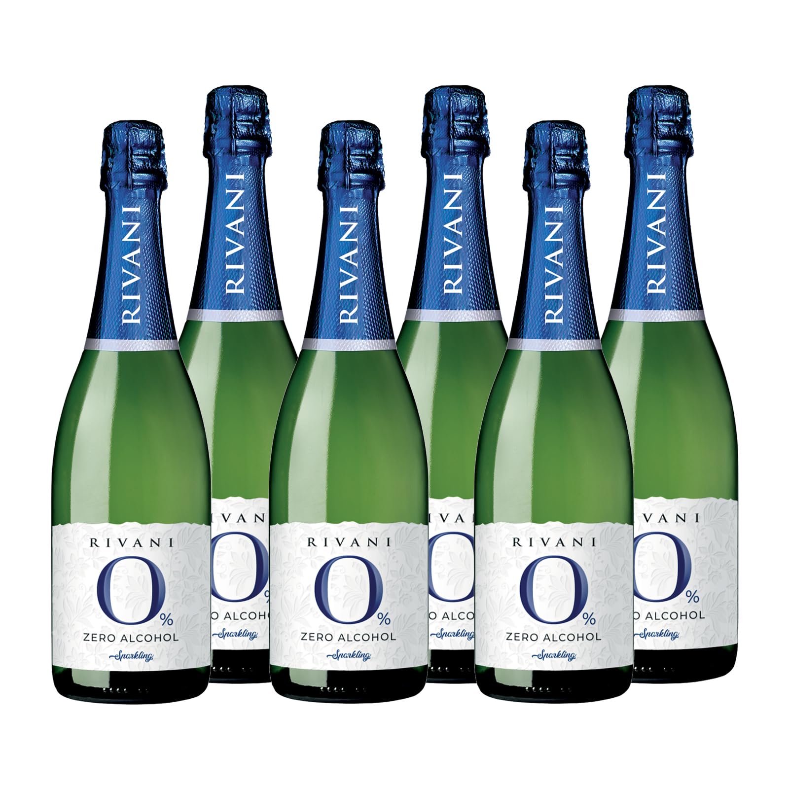 "Rivani" Sparkling White ZERO ALCOHOL Europa Schäumendes Getränk aus entalkoholisiertem Wein (6x0,75l)