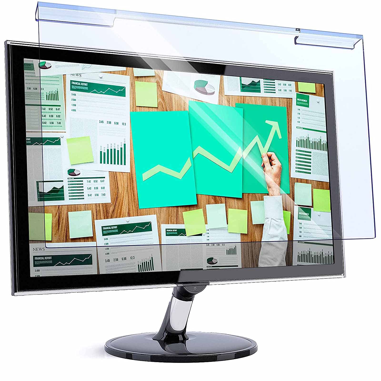 Pellicola Salvaschermo per Computer Desktop Pellicola Anti Luce Blu Che Blocca Il Filtro Pellicola Protettiva per Schermo in Acrilico HD Tipo di Sospensione,20in(458 * 270)
