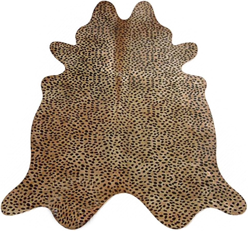 Cowhide Imports Cheetah on Caramel Cowhide Rug Home & Kitchen