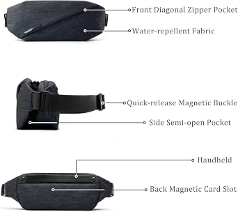 NIID R0 Compact Sling Bag for Men: 3L Chest Pack