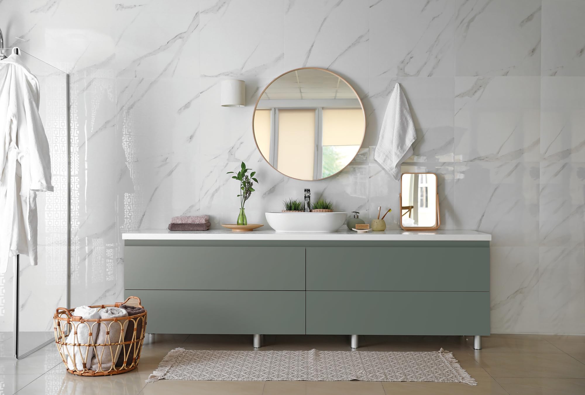 Image secondaire de Film Adhésif Décoratif Matt Grey pour Meubles - 67,5 cm x 1,5 m