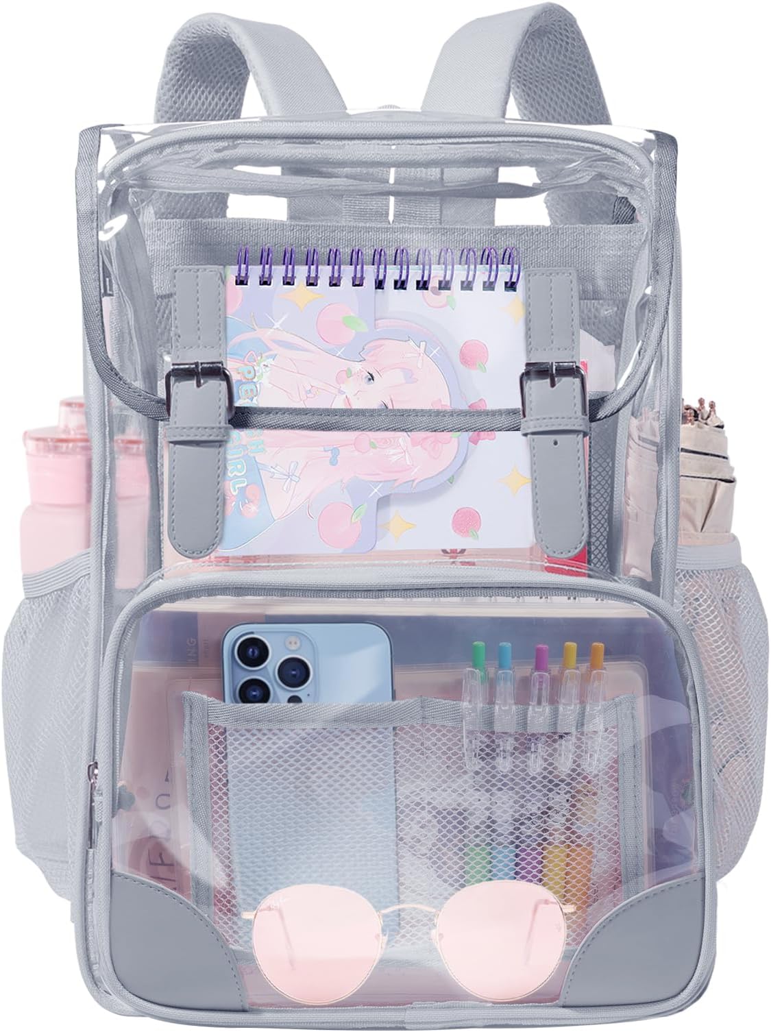 Clear Backpack Heavy Duty Thickened PVC Transparent Backpack, School Backpack For Girls And Boys/Kids
