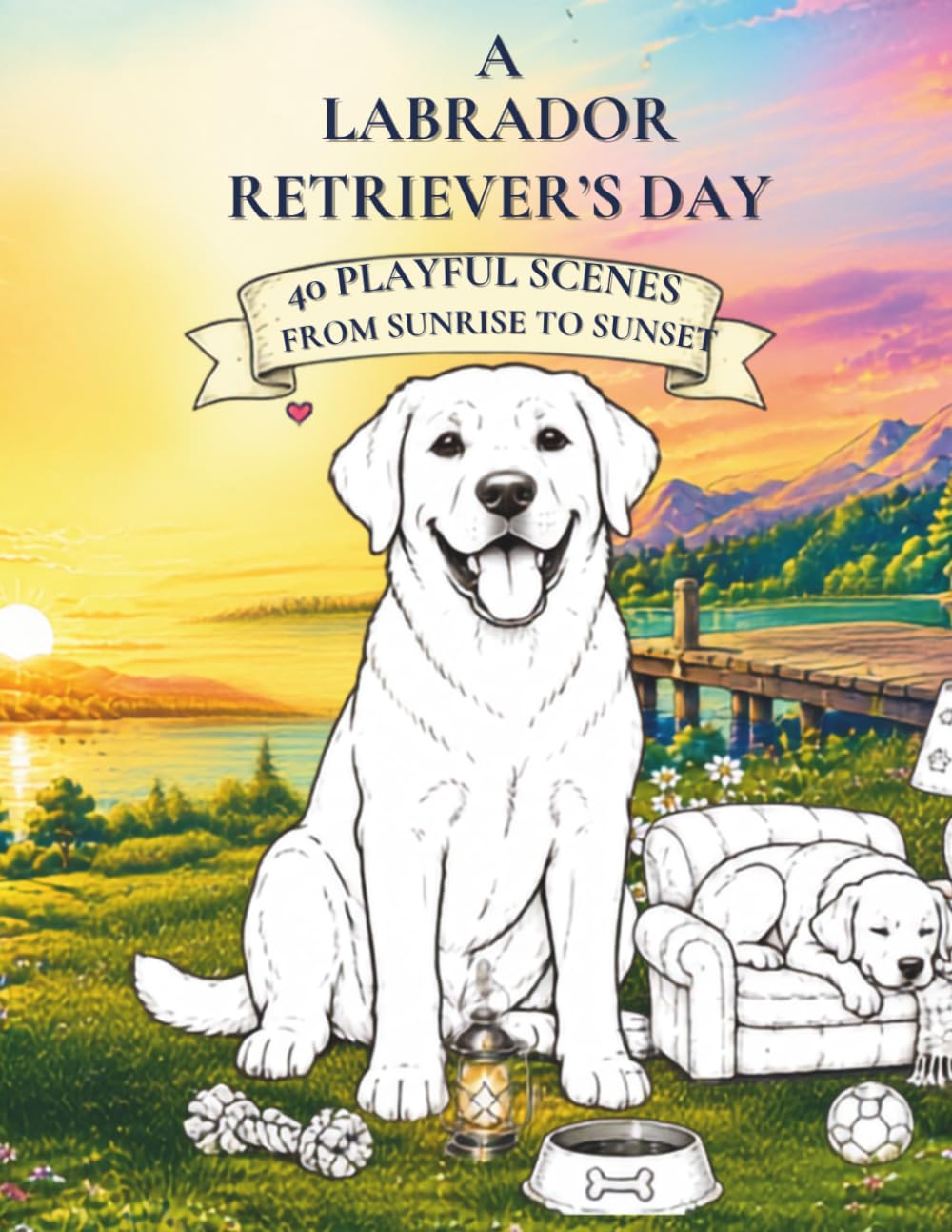 A Labrador Retriever’s Day : 40 Playful Scenes from Sunrise to Sunset