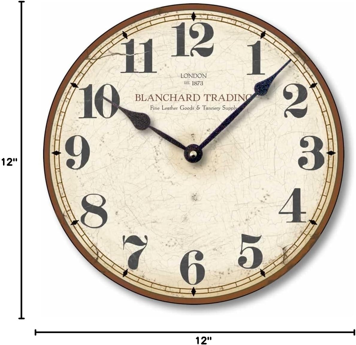 Item C6029 Antique Style Merchant Wall Clock (12 Inch Diameter)