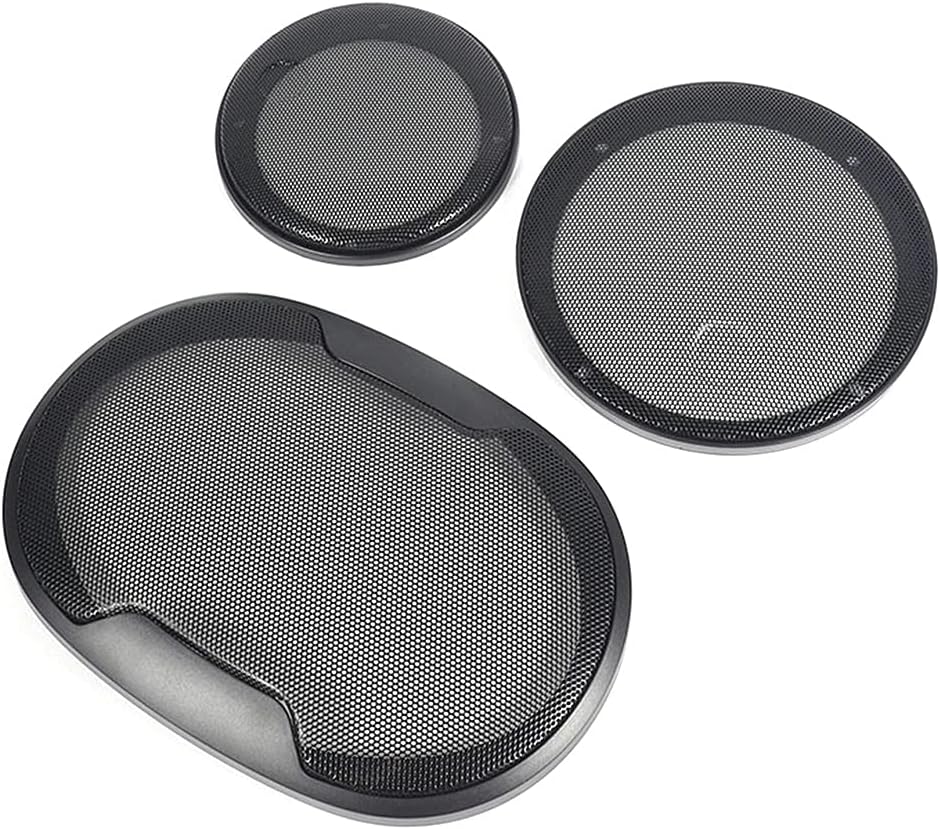 6x9 Inch Speaker Grill Cover Pair, Heavy Duty Metal Mesh Car Speaker Grille with ABS Frame, Dust Proof Woofer Guard Protector for Oval Coaxial Speakers, Black