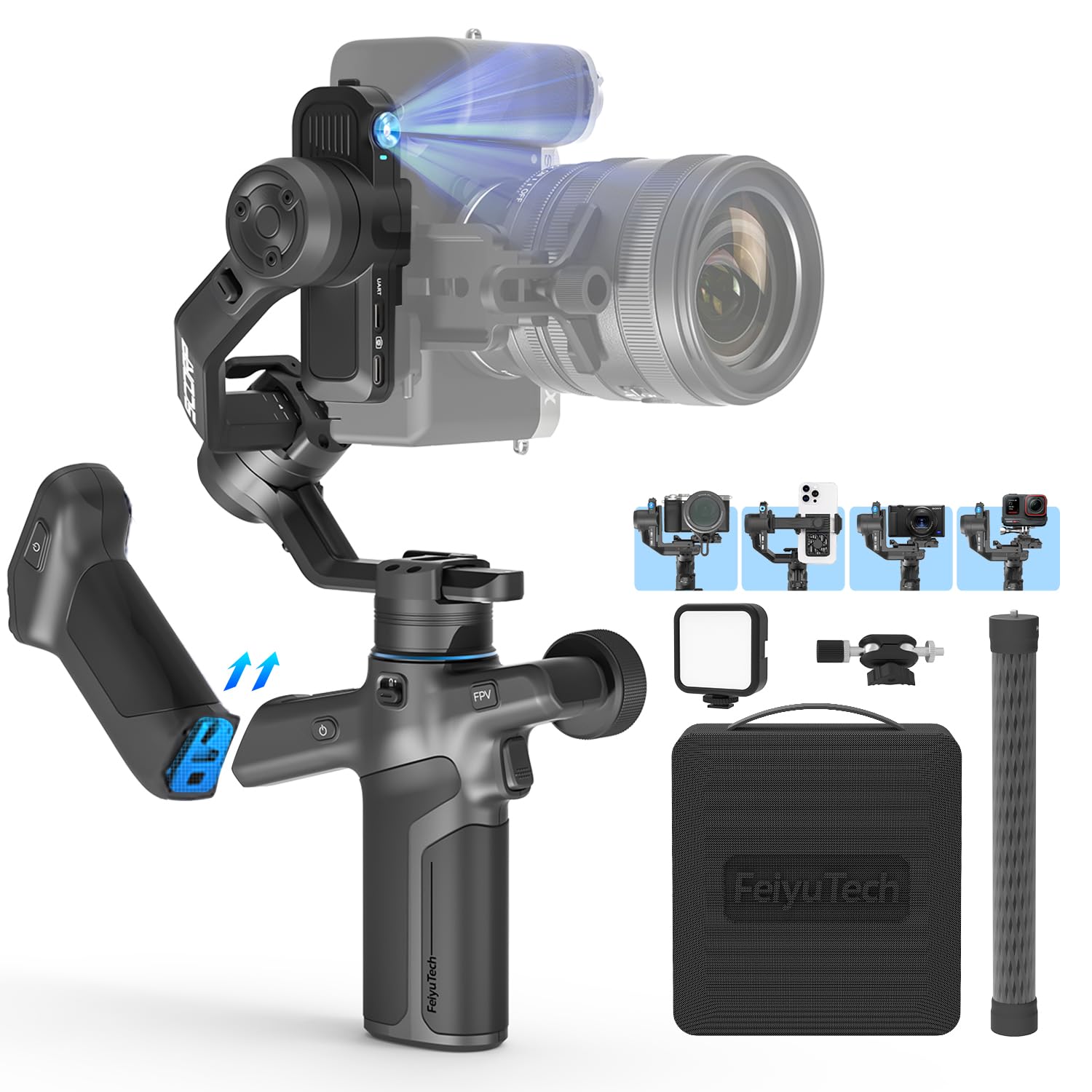 Amazon.com: FeiyuTech SCORP Mini 3 Pro [Kit] Camera Gimbal