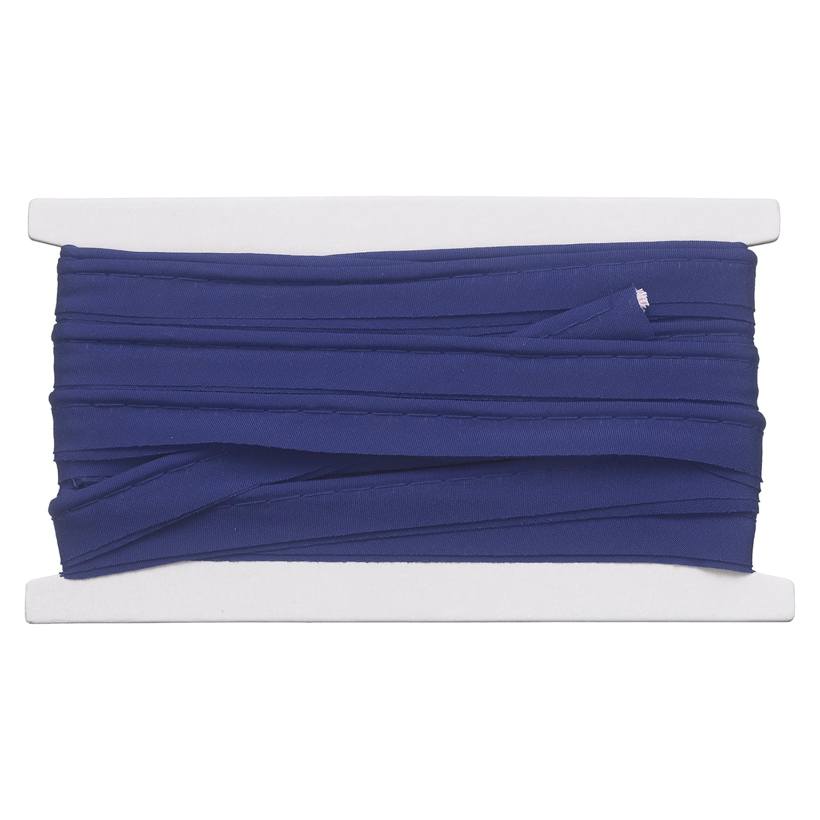 sourcing map Piping Trim Bias Tape, 1.5 cm 5.5M Cotton Folding Binding Tape with Welting Cord, Decorative Sewing Trim for Home Decor Sewing DIY Crafting Clothing Fabric Edge, Blue