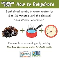 Vista 7 de Kombu Emerald Cove Silver Grade, algas marinas secas, bolsa de 1.76 onzas