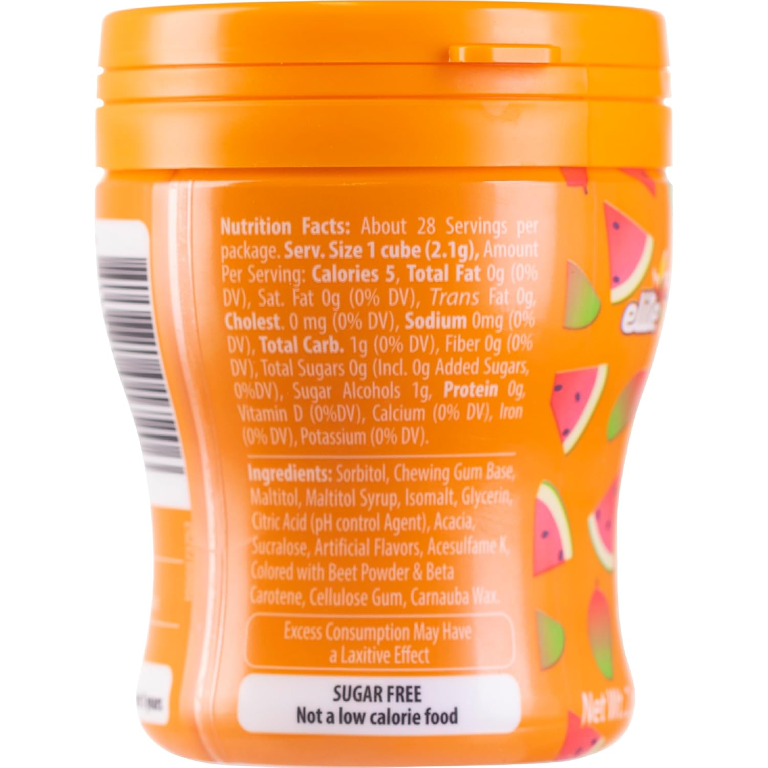 Elite Must Watermelon Mango Sugar Free Cube Gum, 2oz (6 Pack) | Gum Cubes with Liquid Filled Center