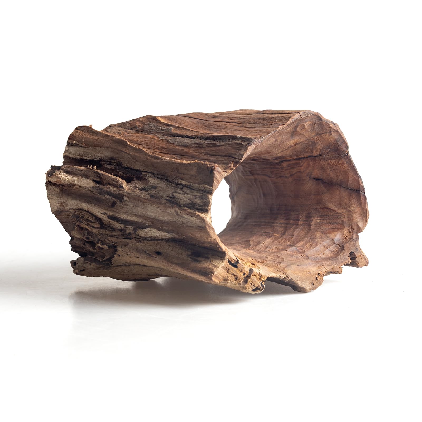 emours Holey Driftwood for Aquarium, Small Natural Driftwood Hideout for Fish Tank Decor, Cave Style Aquarium Wood, Approx. 11-15 cm / 4-6 in