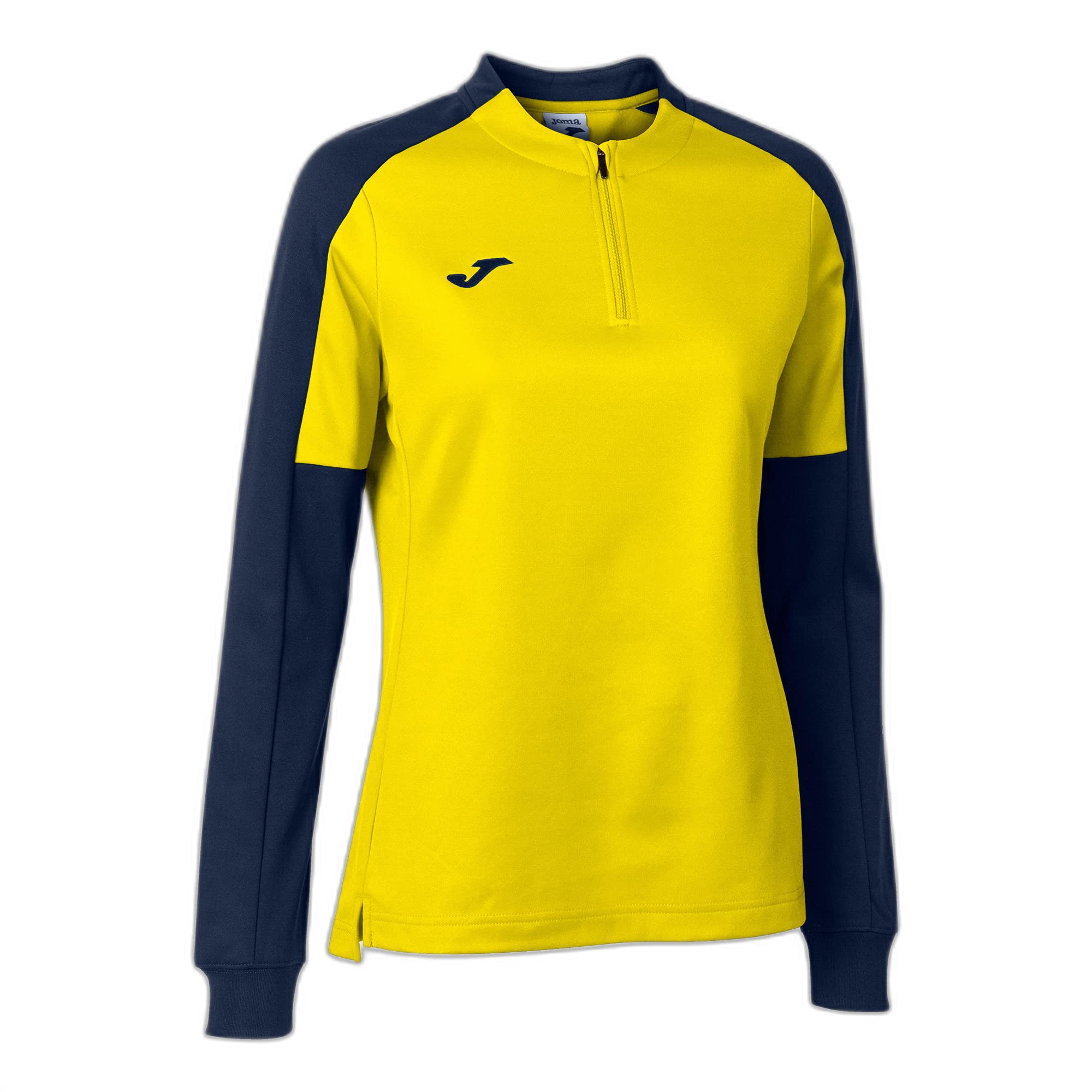 Joma Women's Eco Championship Sweatshirt, Yellow Navy, L