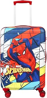 NOVEX Marvel Spider-Man Boy Kids Trolley Bag | Hard-Sided Polycarbonate 18 Inch Luggage | Travel Suitcase with 4 Spinner W... Price In India
