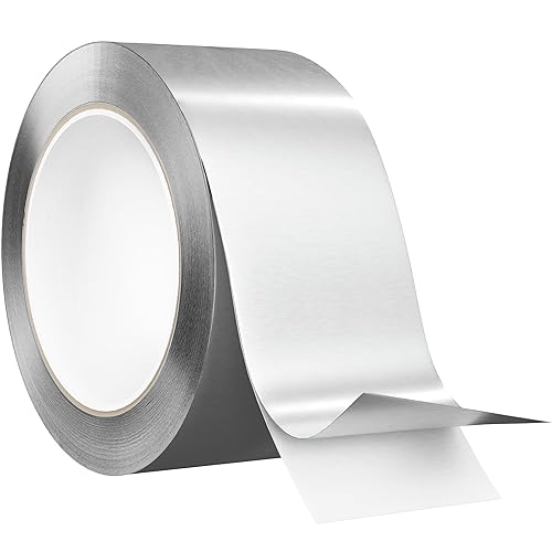 EconoHome Cinta de papel de aluminio de alta calidad, 3 pulgadas x 33 yardas (3.6 mil), barrera adhesiva para sellar HVAC, conductos de aire