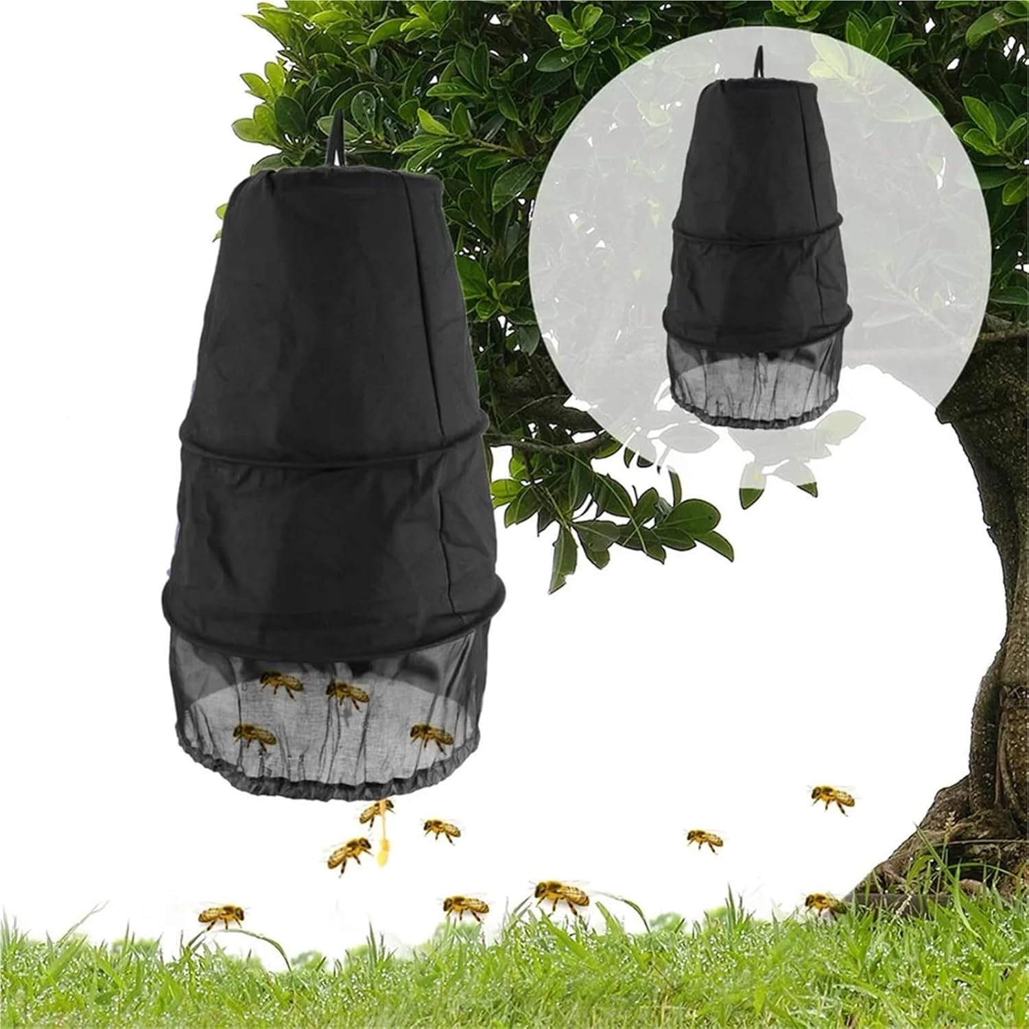 Beekeeping, 5pcs 3-Layer Honeycomb Beehives, Beekeeping Tools, Breathable Capture,for Beekeepers