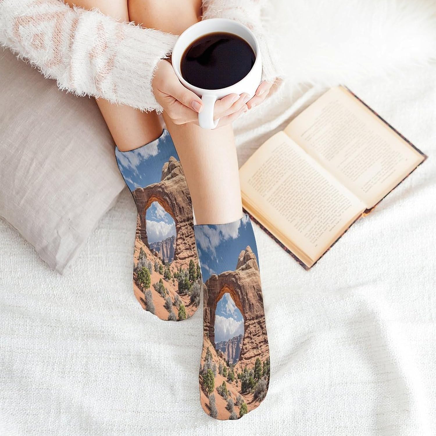 Arches National Park Ankle Sock-Low Cut Breathable,Basketball Socks for Men Women,Tube Socks for Work Sports