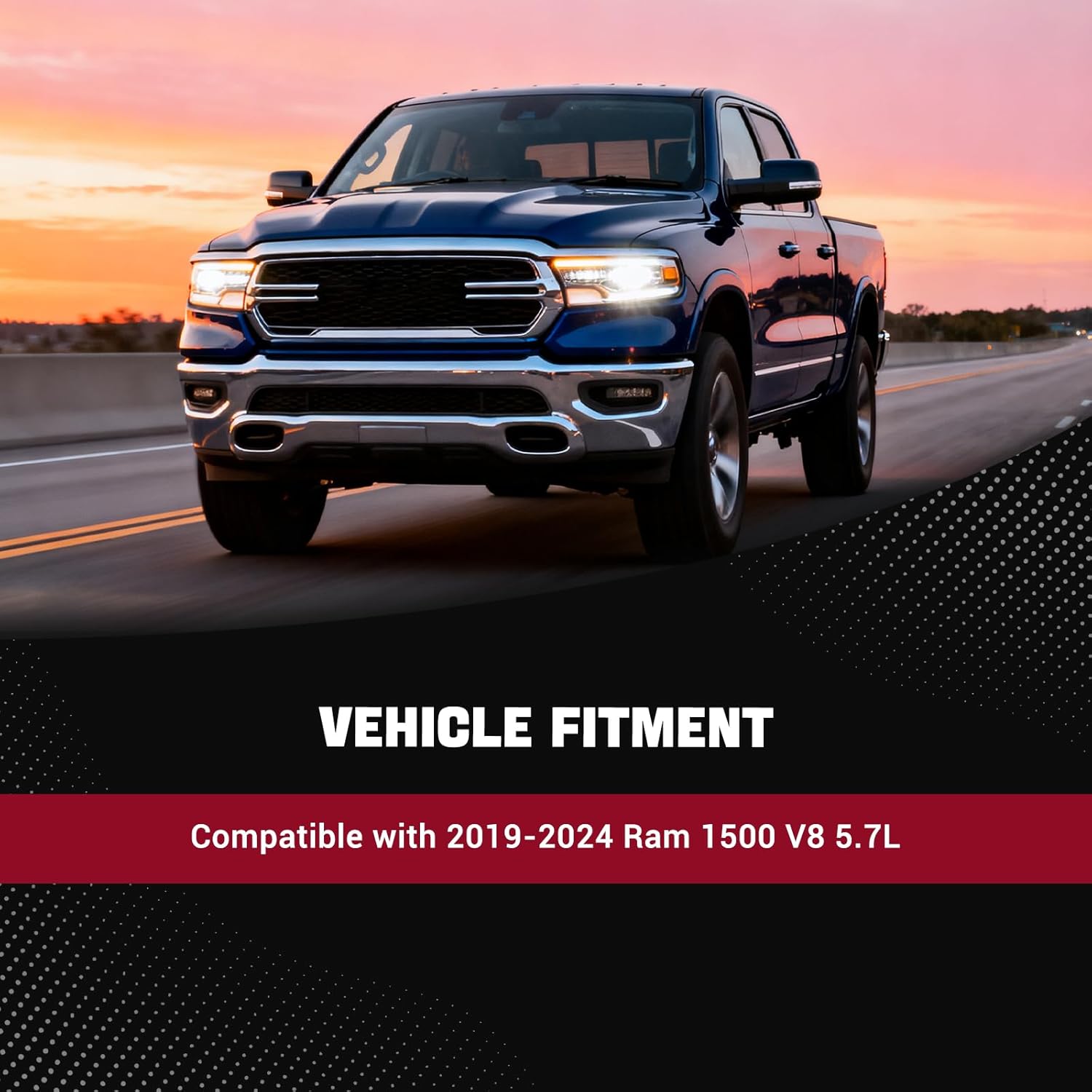 Cold Air Intake Kit Compatible with 2019-2024 Ram 1500 V8 5.7L