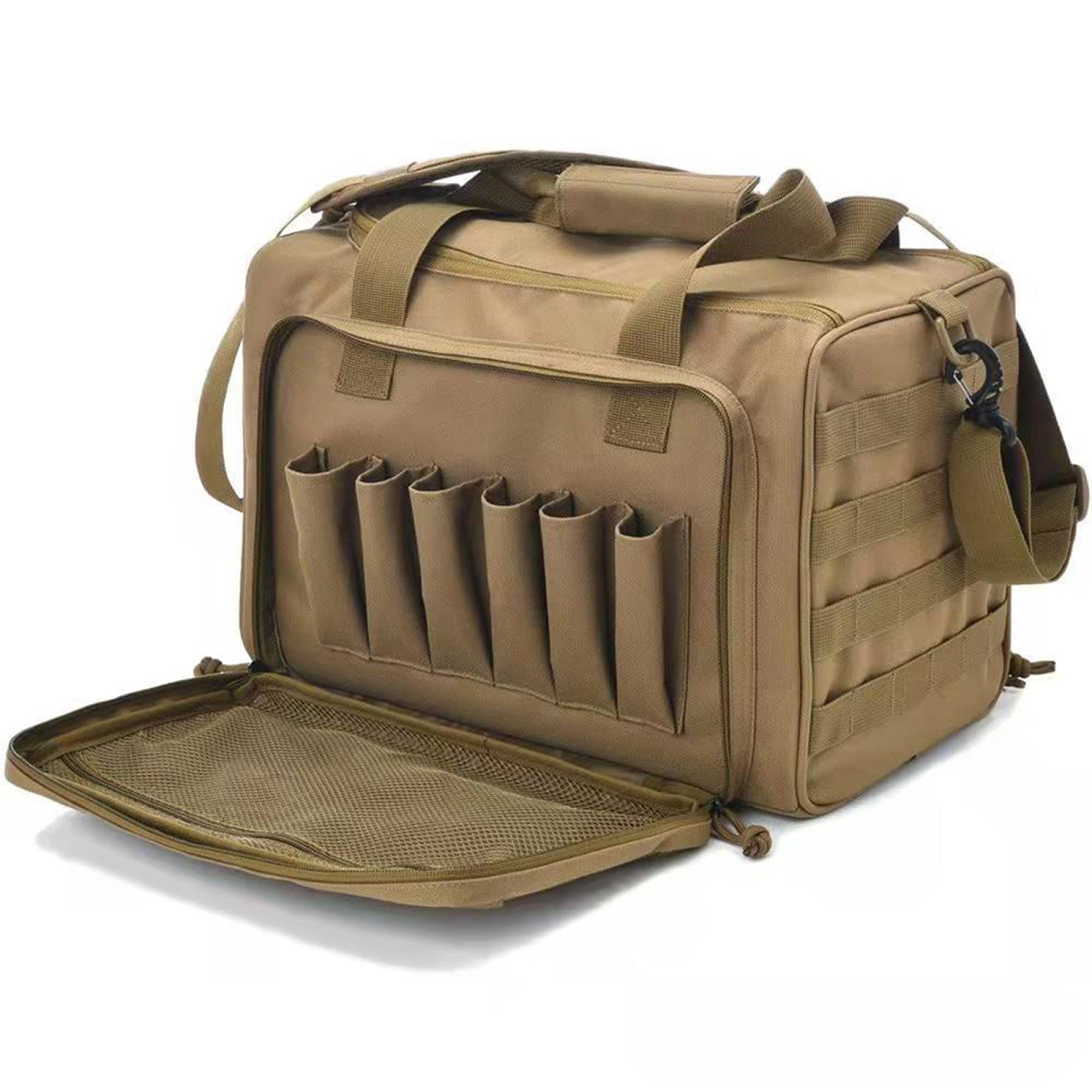 Bolsa de Rango de Pistola táctica Bolsa de Lona de Tiro con Pistola Bolsa de Accesorios de Equipo de munición para Revista de Pistolas para Deportes de Campo de Tiro de Caza