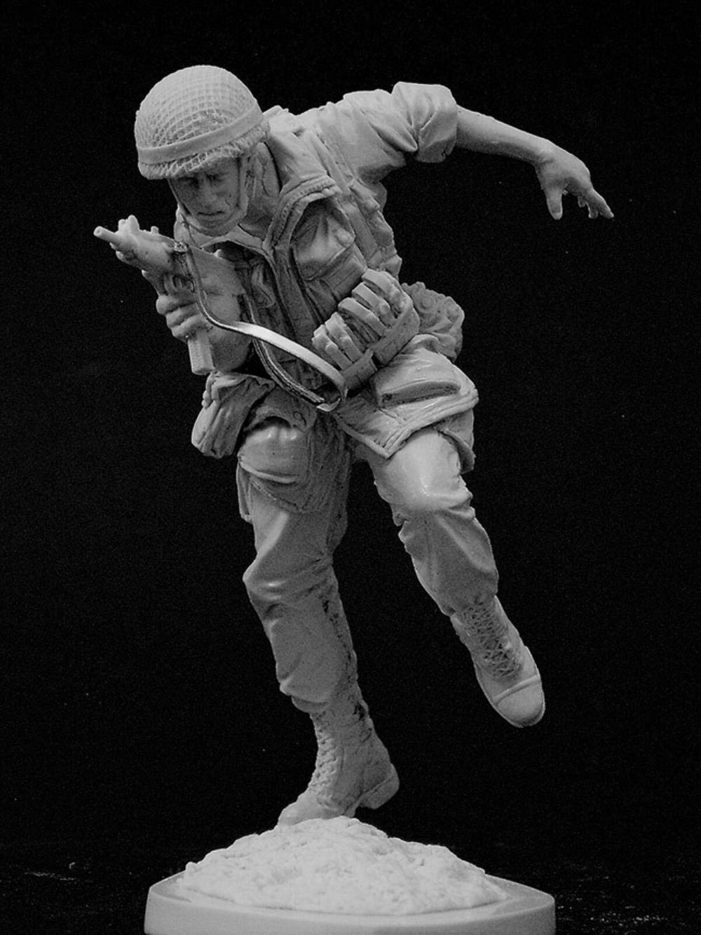 Figurine 1/16 parachutiste israélien résine pour diorama militaire