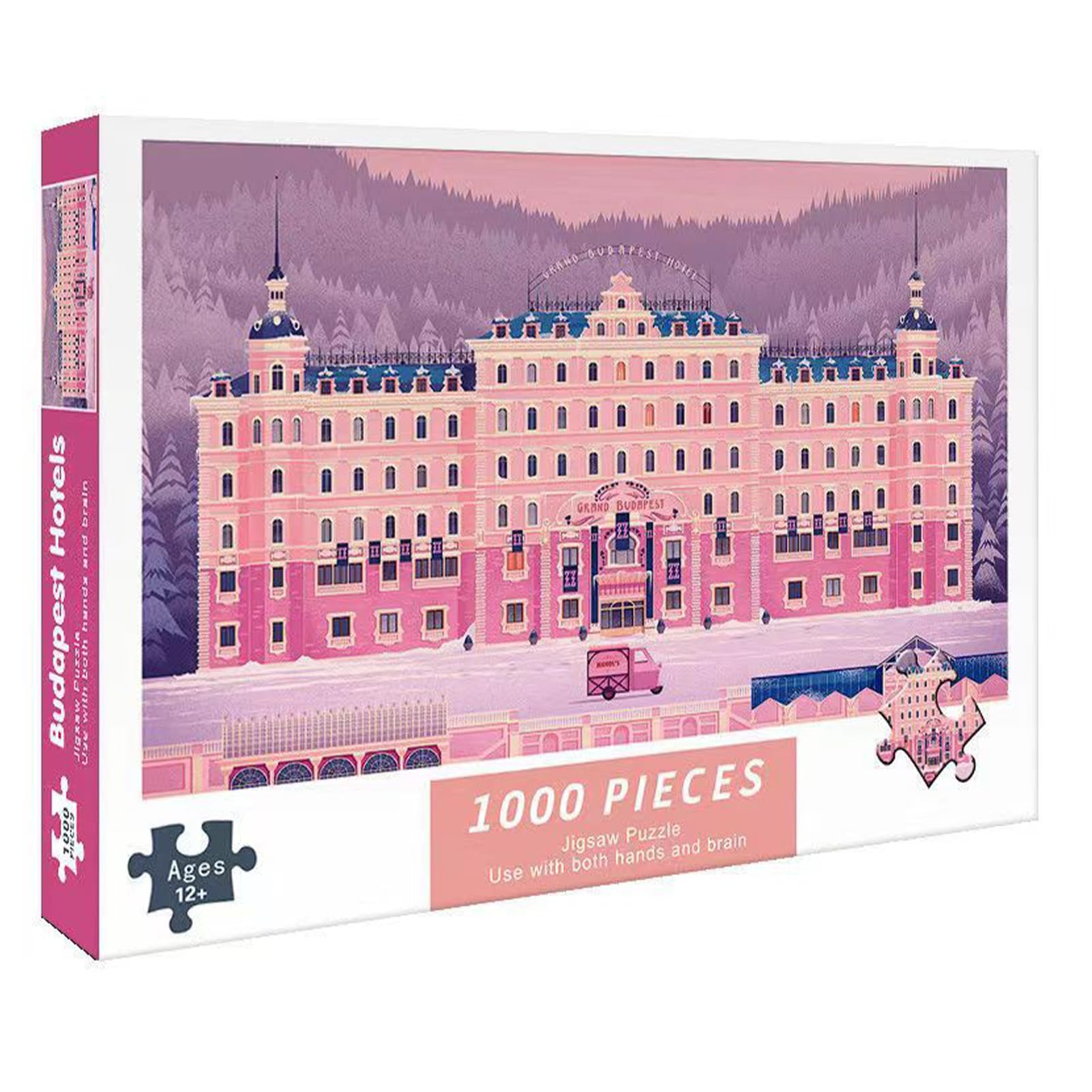 Tuzsocr Jigsaw Puzzles 1000 Pieces for Adults,Family Activity Jigsaw Puzzles Educational Games,for Adults & Kids Age 12 Years Up (Grand Hotel Budapest)
