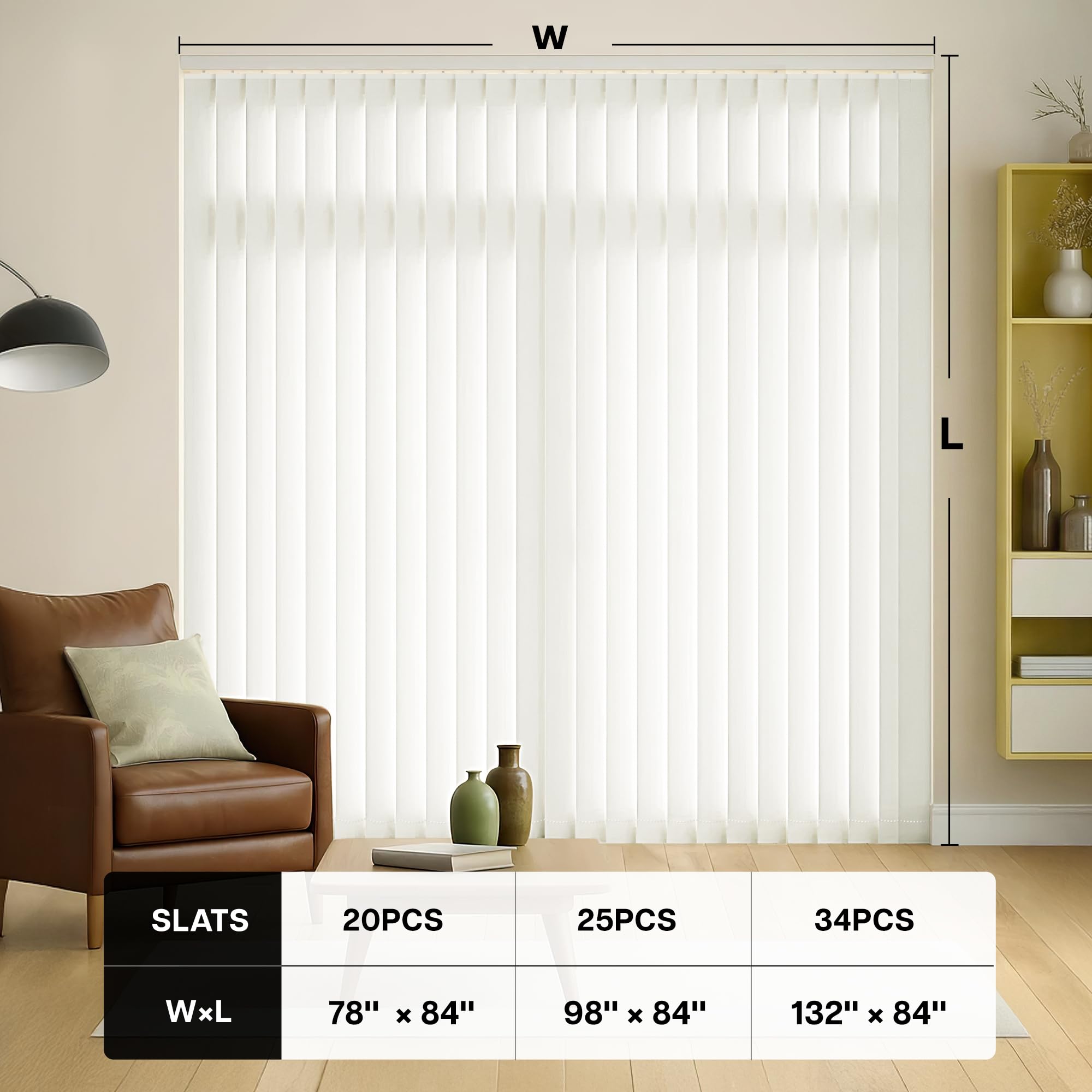 Amazon.com: LazBlinds Vertical Blinds Replacement Slats - Light