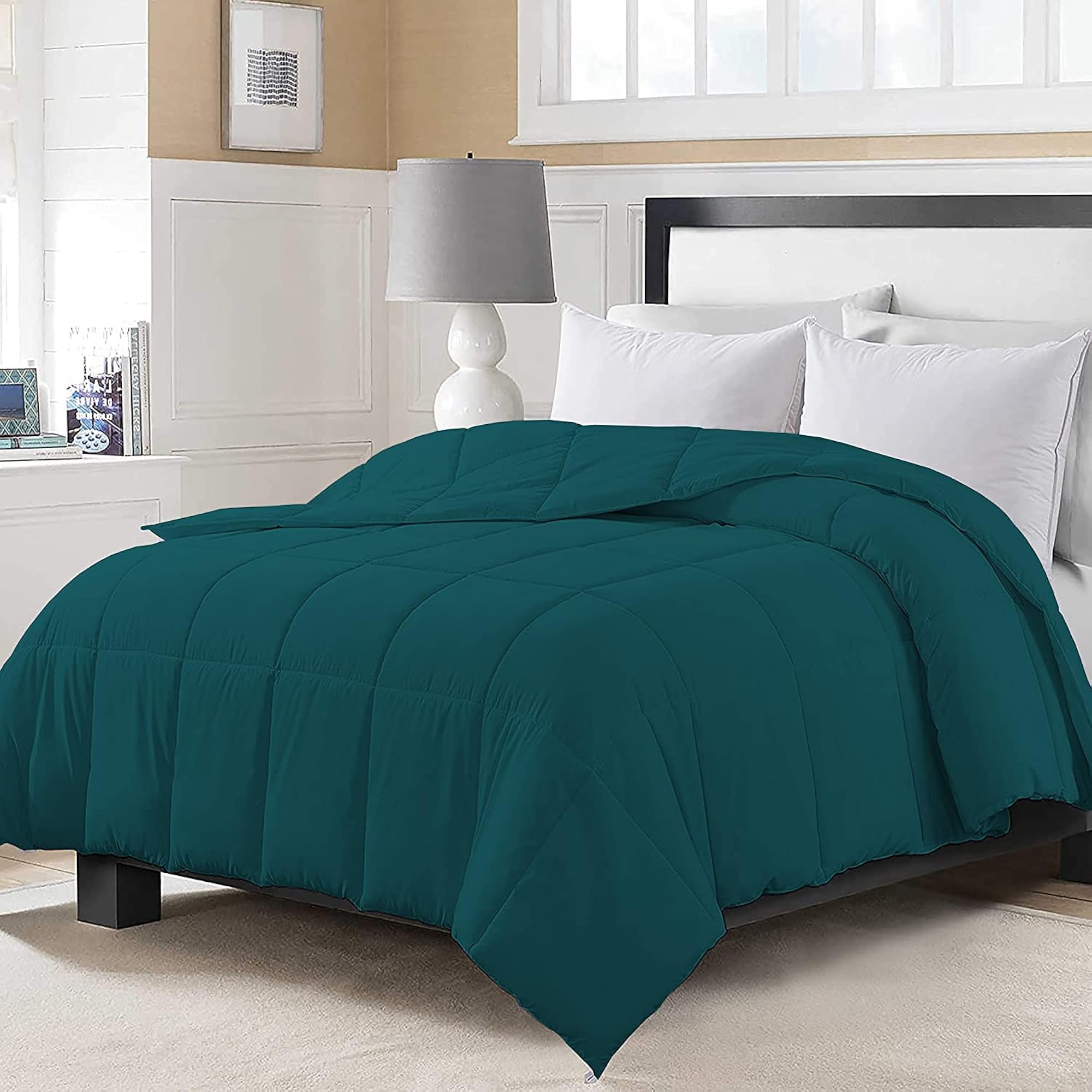 200 GSM Microfiber Fill Reversible Comforter, Single Bed Size