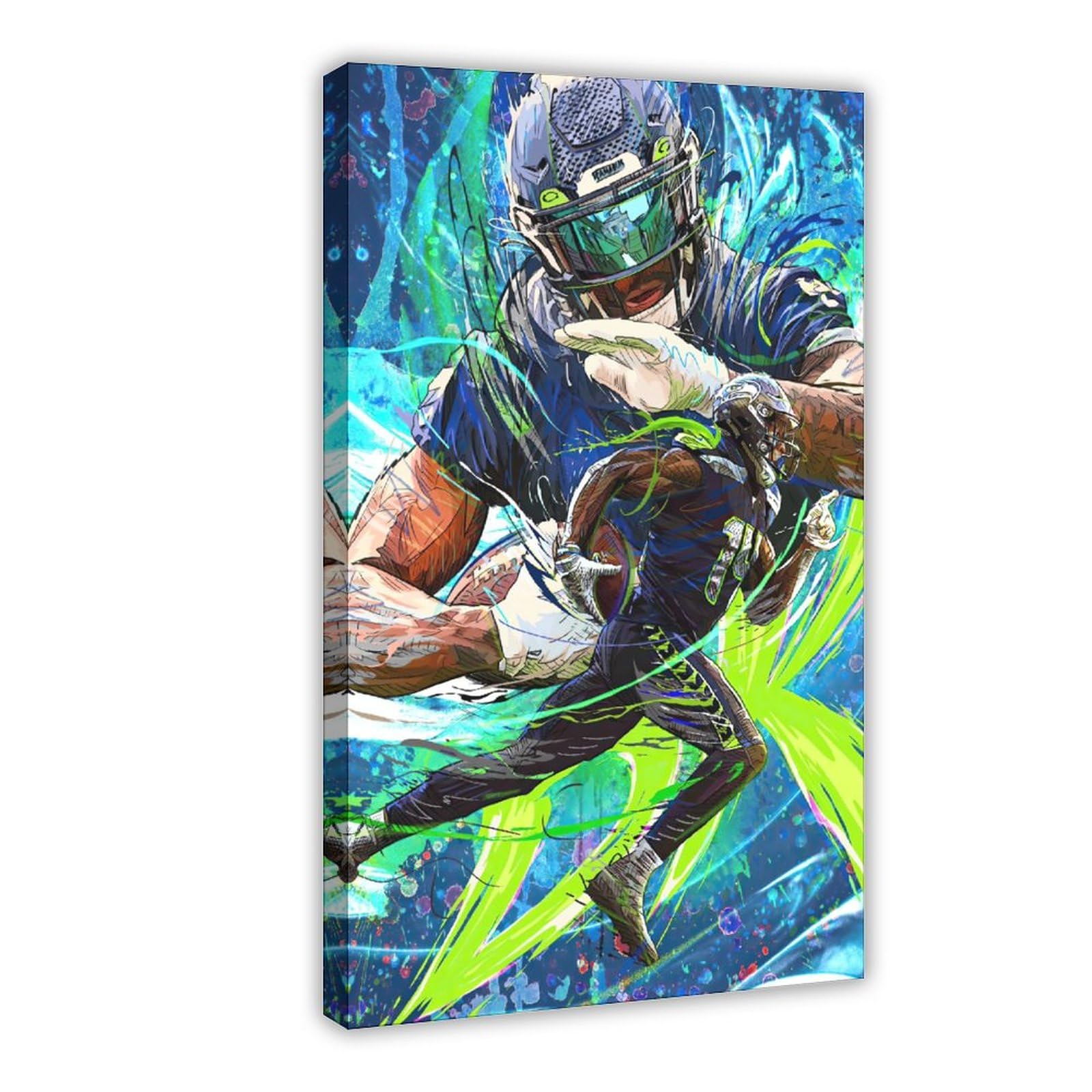 Amazon.co.jp: Jamjum Sports Star ポスター DKメトカーフ キャンバス 