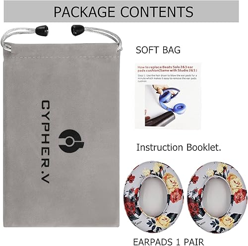 Vista 15 de Dr.DRE - Funda de repuesto para audífonos compatibles con Beats Studio 2.0 y Studio 3.0 para audífonos sobre la oreja, 1 par (rojo vino)