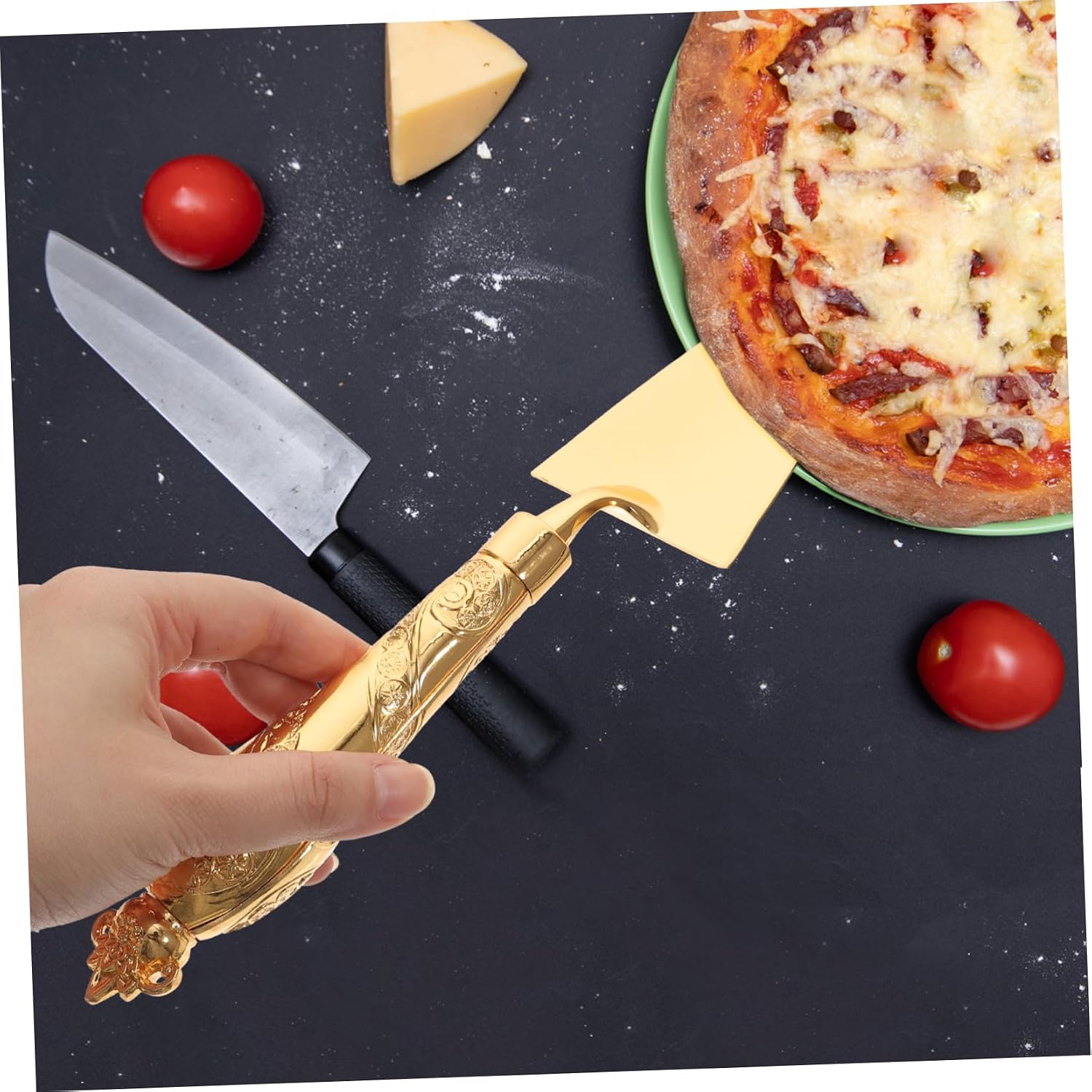 1Set Cake Server Set Cake Spatula Cutter Serving Tools for Cakes Pies Tarts Elegant Design Easy to Clean Reusable Baking Essential for Home Bakery