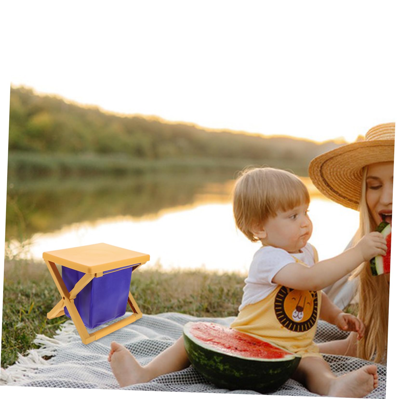Toyvian De Inodoro Plegable Para Adultos y Niña Silla Para Camping De Entrenamiento Portátil y Toilet Para Emergencias Limón Para Actividades Al Aire y Viajes Coche
