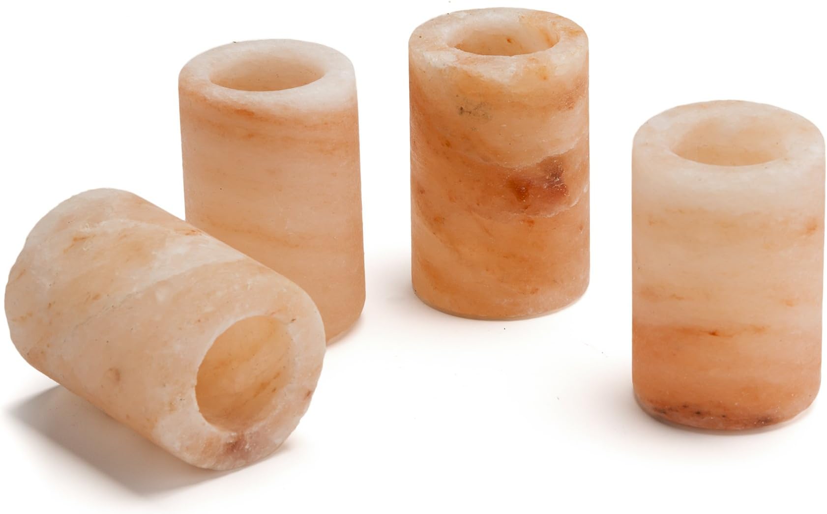 Himalayan Salt Shot Glasses - Set of 4, Adds Natural Salt Flavor To Tequila Shots & Other Drinks, By Tiabo