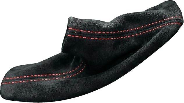 ebrake Boot Compatible with Mazda Miata ND 2016-25. Tailor Made - not Universal. Genuine top-Grade Italian Black Suede Alcantara with Red Thread
