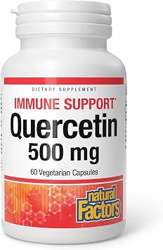Natural Factors Quercetin 500 mg for Immune Support*, 60 Vegetarian Caps