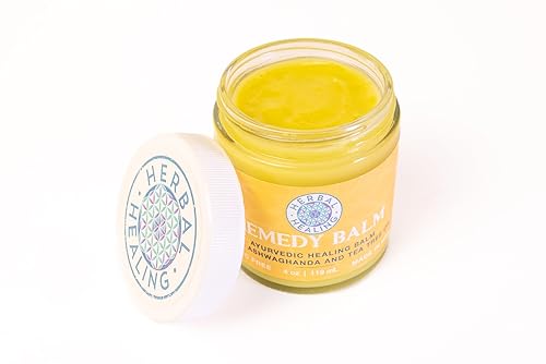 Bálsamo remedio, primeros auxilios multiusos para la piel con zinc, caléndula, aceite de árbol de té y ashwagandha para erupción cutánea seca con