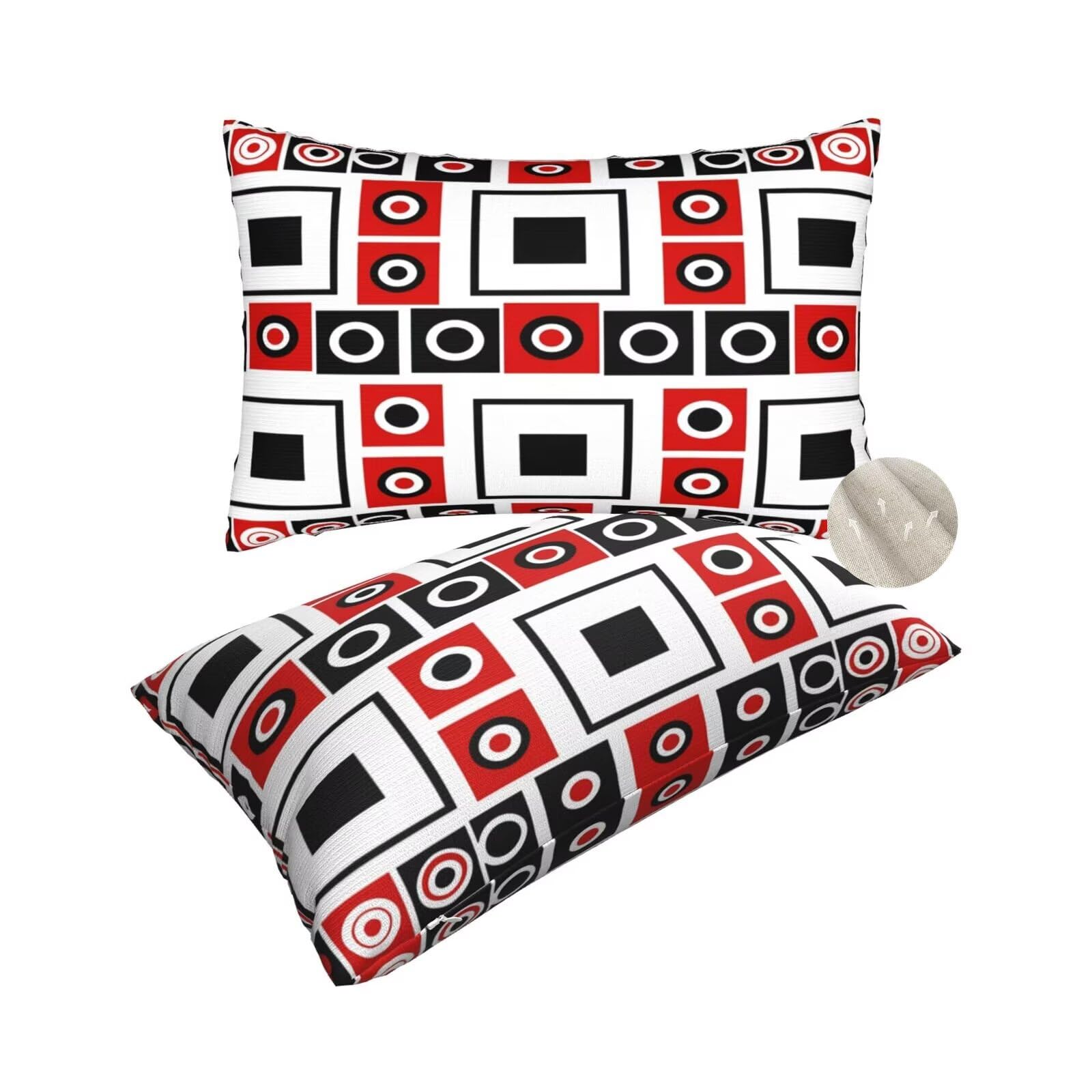 Housse coussin 50x80 cm lot de 2 style Mexique pour decoration canape salon