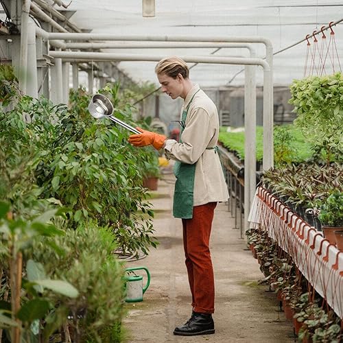 Miniatura 3 de GANAZONO Cucharón de agua con mango de acero inoxidable, cucharón de sopa de agua, cucharón de champú con boquilla de vertido para cocina, baño,