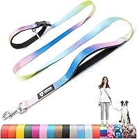 Vista 14 de TSPRO Correa táctica para perro, manos libres, resistente, ajustable, con mango acolchado y cierre de seguridad de metal para caminar, correr, Negro